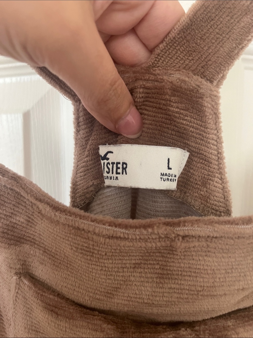 Hollister Brown Corduroy Pinafore Dress - Picture 4 of 5